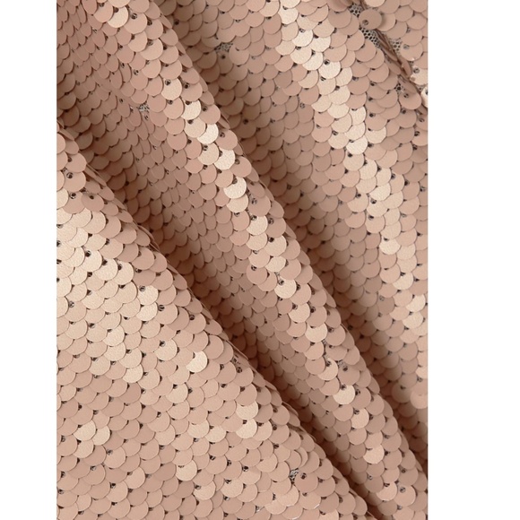 L'agence Femme Sequin Cutout Midi Dress -Cappuccino- Size 10 NWT - Picture 7 of 7